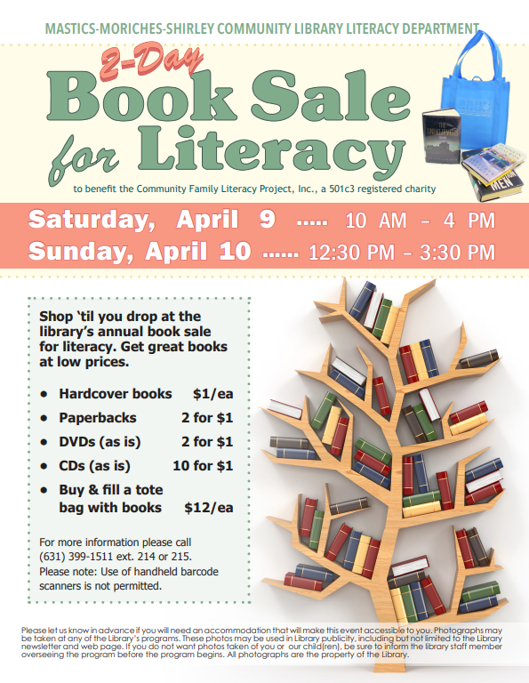 2-Day Book Sale for Literacy